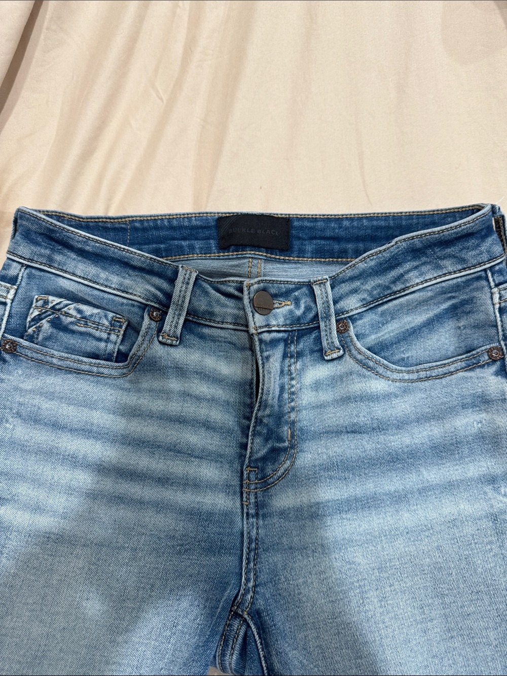 Buckle Light Blue Skinny Jeans